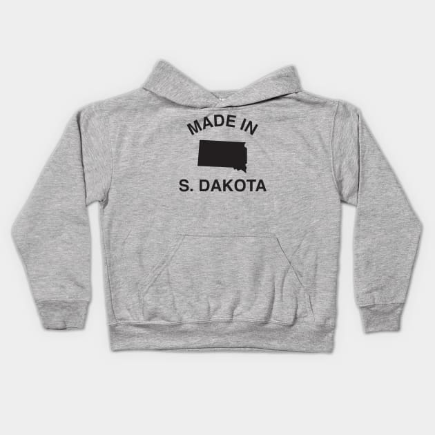 Made in South Dakota Kids Hoodie by elskepress